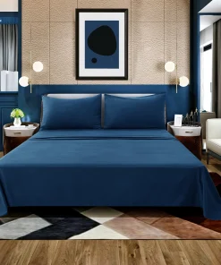 Deconovo 4-Piece Ultra-Soft Bed Sheet Set, 1800 Thread Count, Deep Pockets