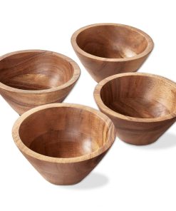 Acacia Bowl, Set of 4 - Natural