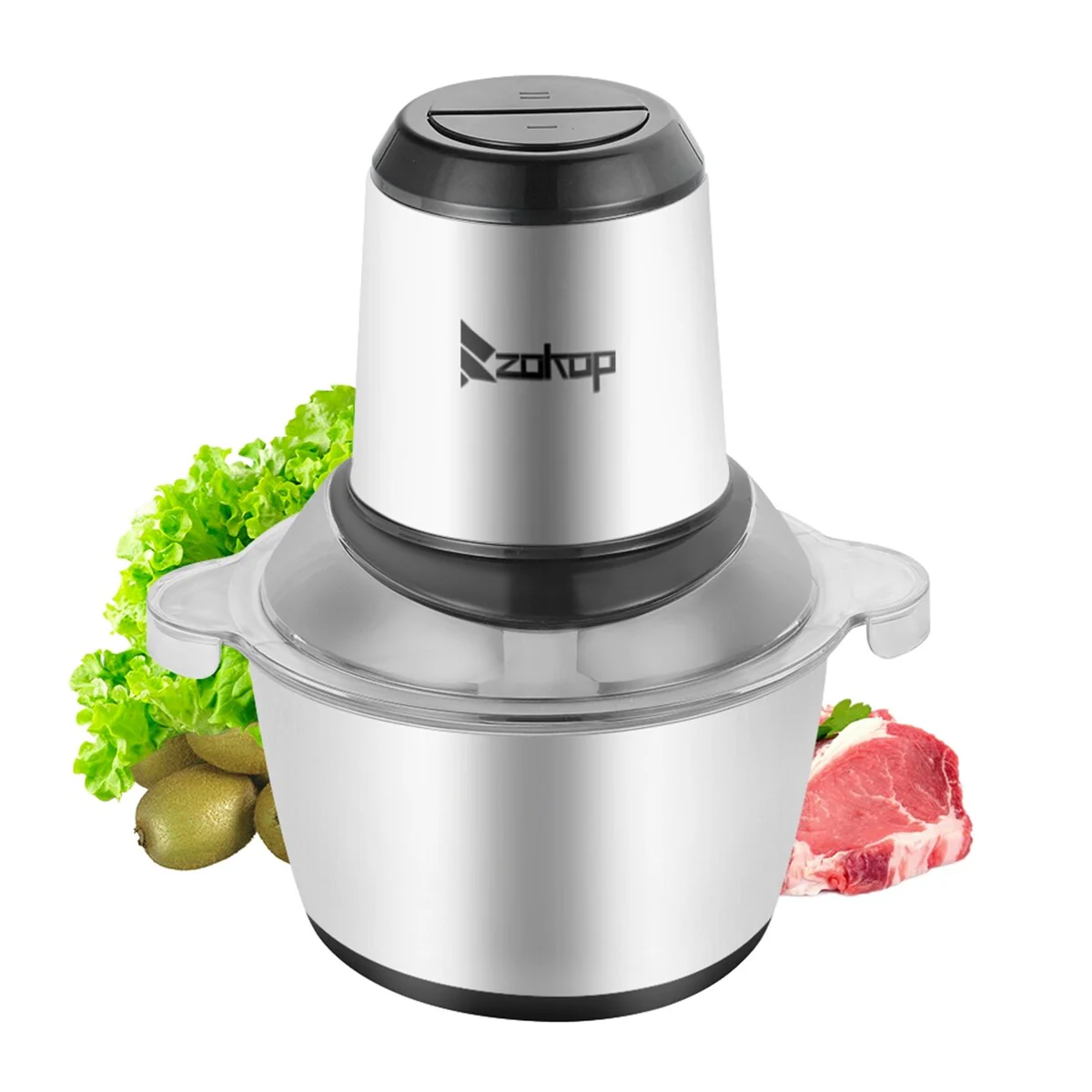 110V 300W Household Electric One-Button Meat Grinder / Mixer 2L