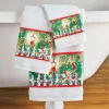 Holly Night Cardinal Christmas Bathroom 3pc. Towel Set - 16.600 x 12.750 x 1.250