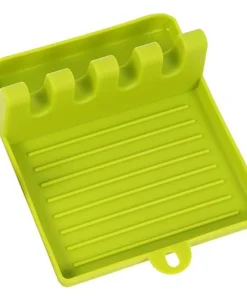 4 Slotted Silicone Kitchen Utensil Spoon Rest