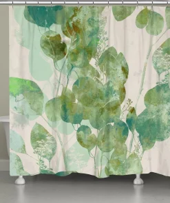 Laural Home Emerald Eucalyptus Shower Curtain