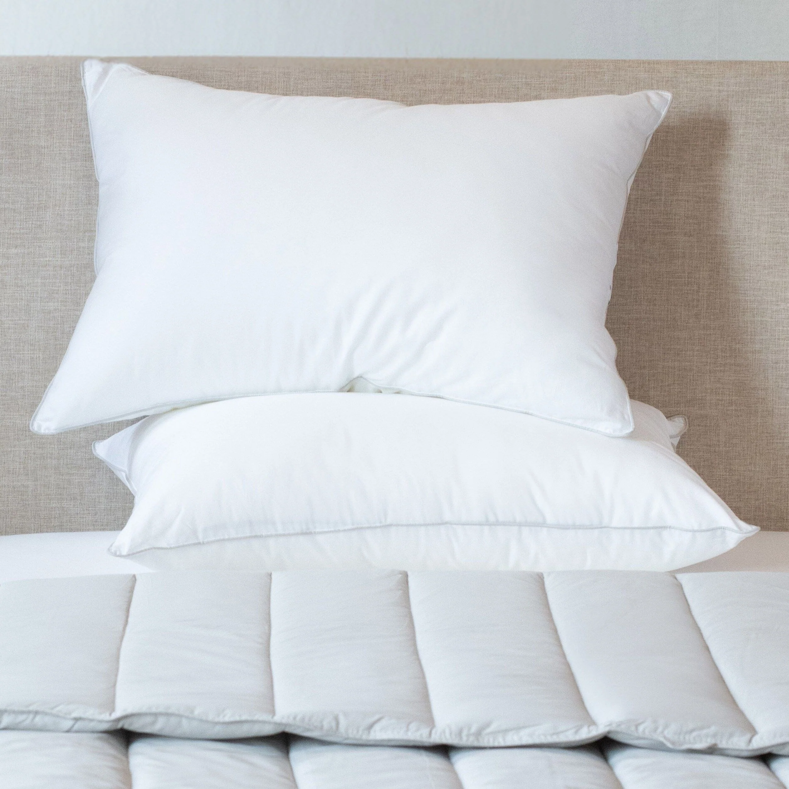 2 Pack Down Alternative Bed Pillow by BOKSER HOME - White