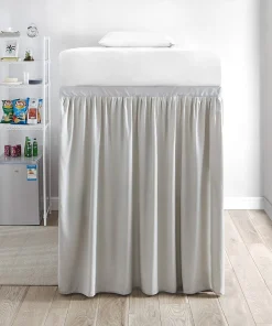 Extended Bed Skirt Twin XL (3 Panel Set) - Silver Birch