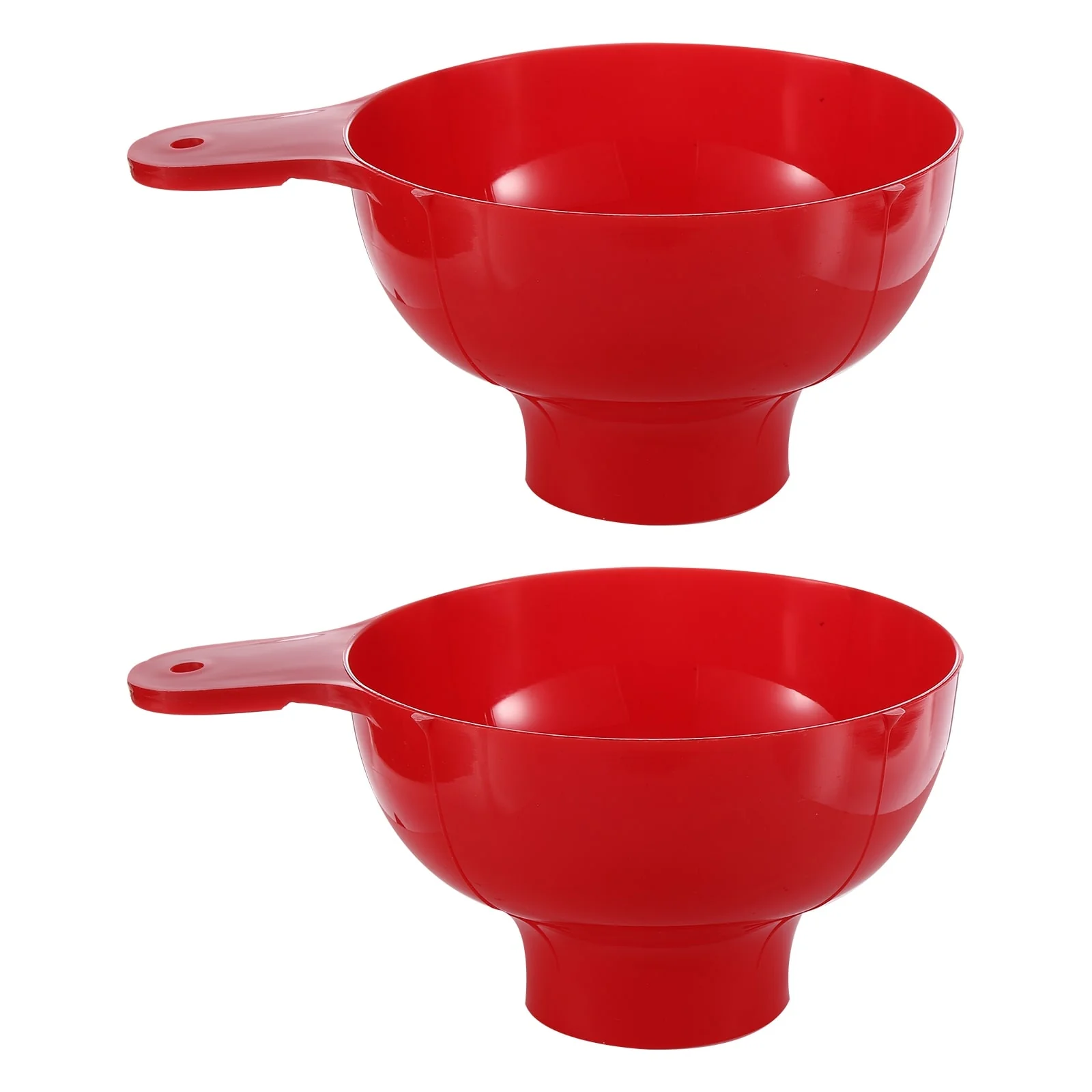 2 Pack Canning Funnel, Plastic Kitchen Funnel, Red