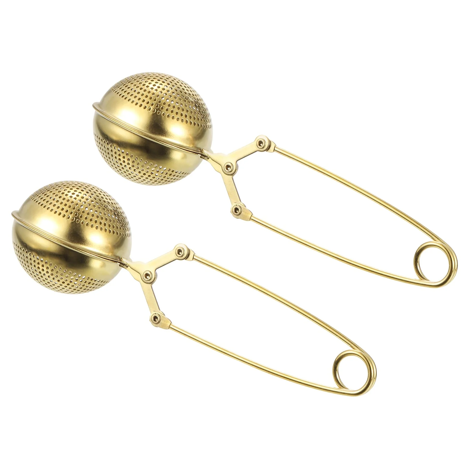 2 Pcs Snap Tea Ball Infuser, Stainless Steel Tea Strainer