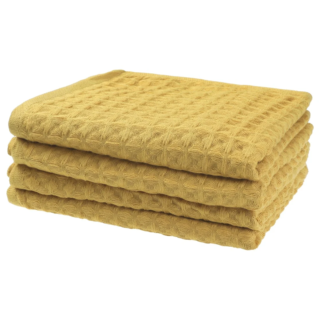 100% Cotton Home Soft Highly Absorbent Hand Towels 14 x 32 Inches, Waffle Weave Towel Sets
