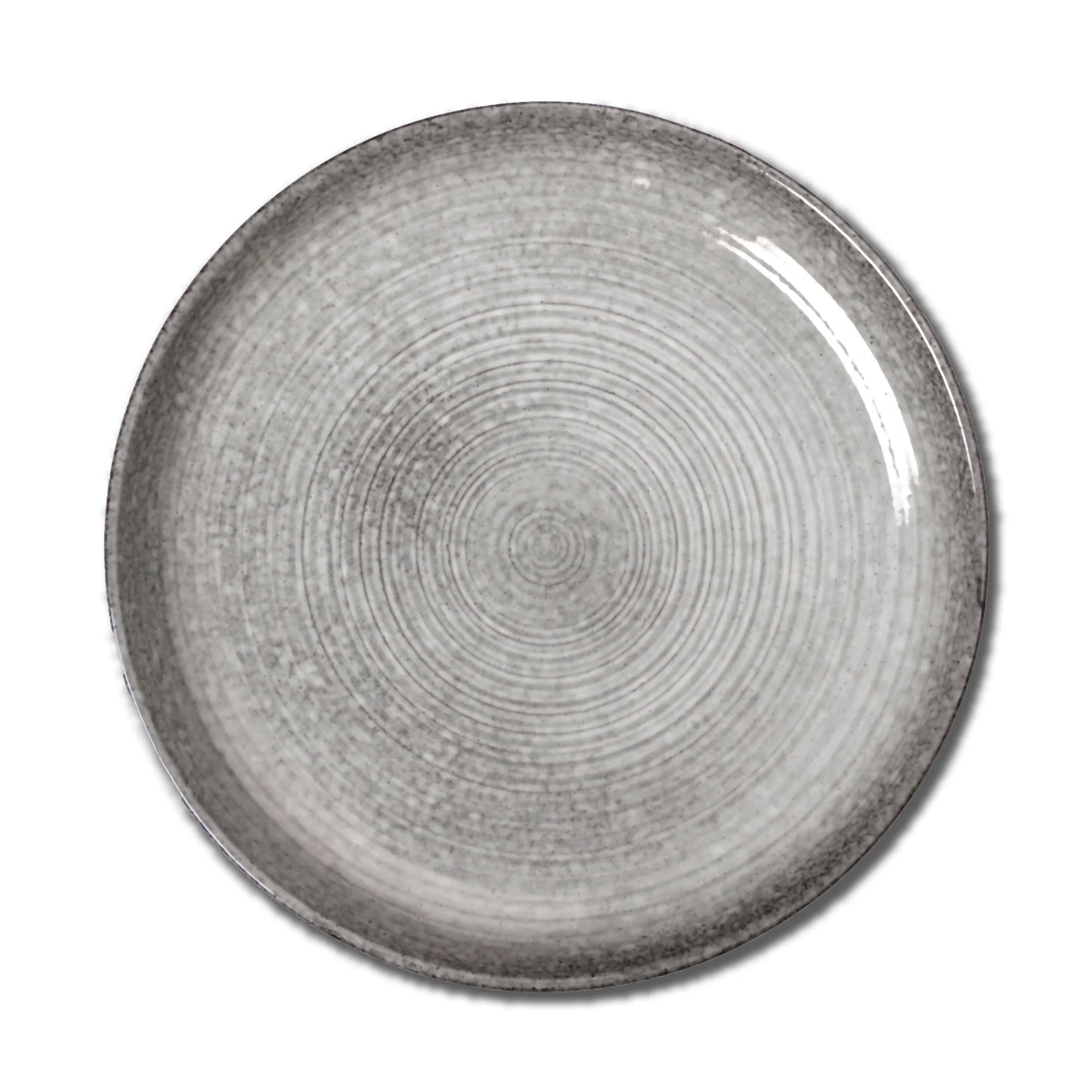 Loft Speckled Reactive Glaze Stoneware Dinnerware Plate 11.25 inch Grey Dishwasher Safe
