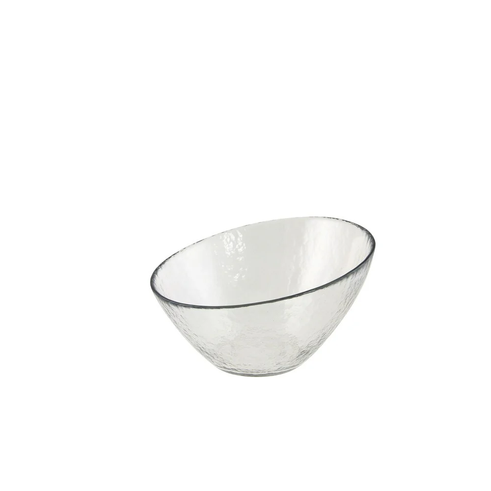 10 Strawberry Street Hammered Glass 7.25-inch Angled Bowl (Set of 6)