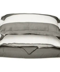Kotter Home 600 Thread Count Monaco Stripe Cotton Duvet Cover