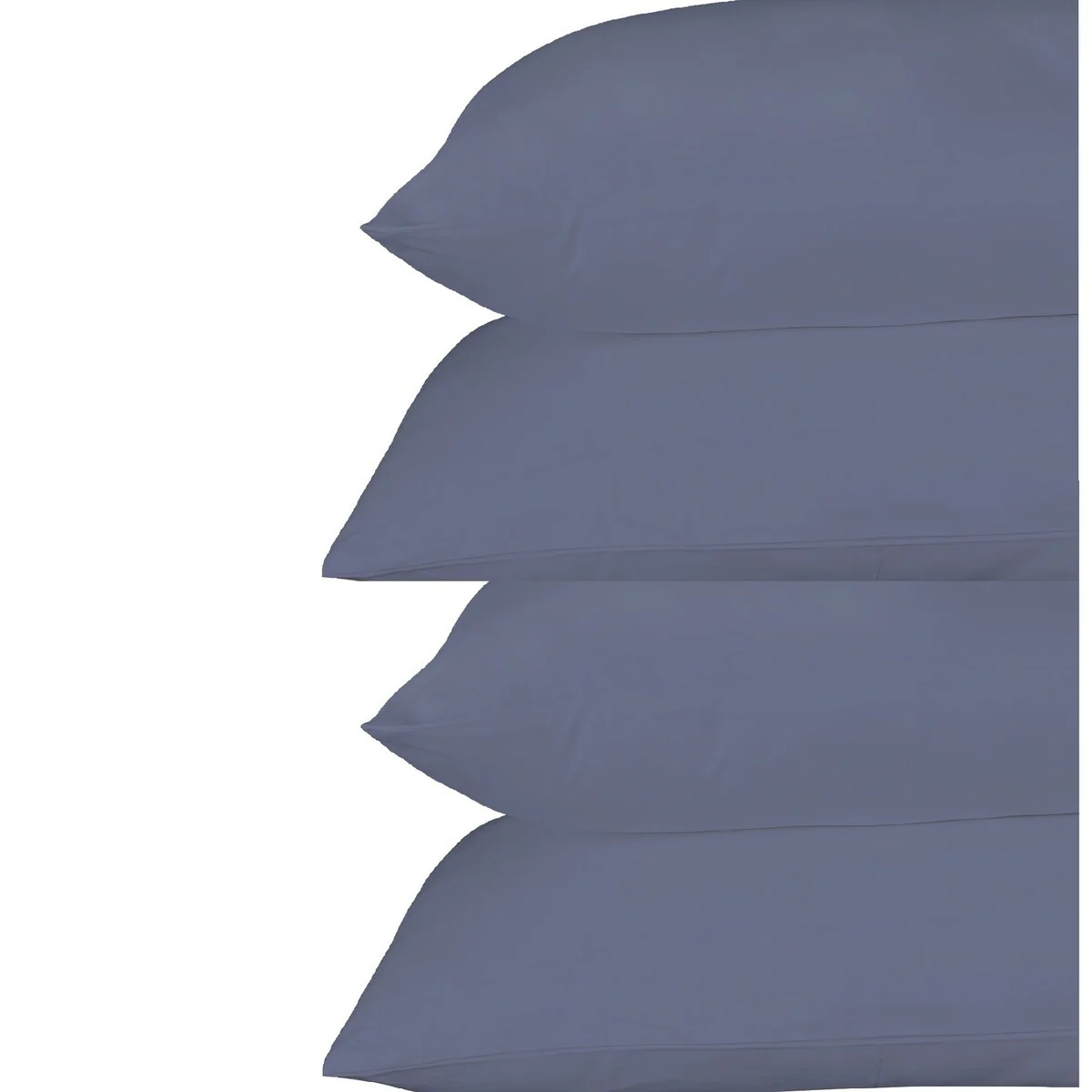 Just Linen 400 TC 100 Percent Egyptian Cotton Solid Color Value Pack of 4 Queen Pillow Cases