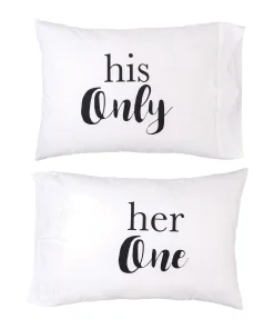 Her One His Only Pillowcase Set