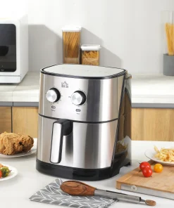 HOMCOM Family-Size Compact-Shape Air Fryer Oven Countertop Oven Cooking Gift - 14.25" x 11.5" x 13.5"