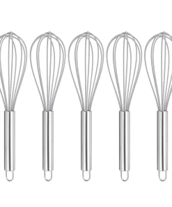 5Pcs Silicone Whisk Kitchen Whisk Wire Whisks Beater