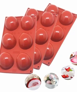 3-Pack Semi-Sphere Silicone Chocolate Bomb Molds