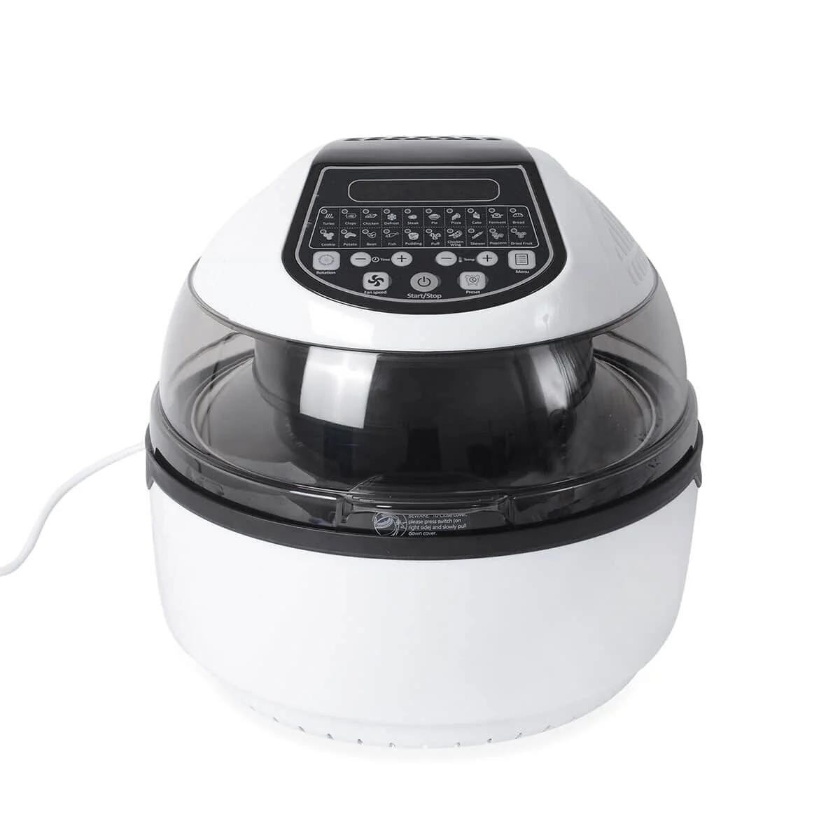 20 in1 Air Fryer 7pc Accessories Wi Fi Recipe Book Black White - Medium