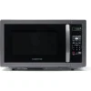1.1 Cu Ft Countertop Microwave with LED Lighting, Child Lock & Easy Clean Black Stainless Steel
