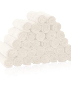 16 Pack Baby Washcloths - Luxury Multicolor Coral Fleece - Extra Absorbent and Soft Wash Clothes for Newborns, Infants and Toddlers - Suitable for Sensitive Skin and New Born - Baby Shower, 10x10 Inch