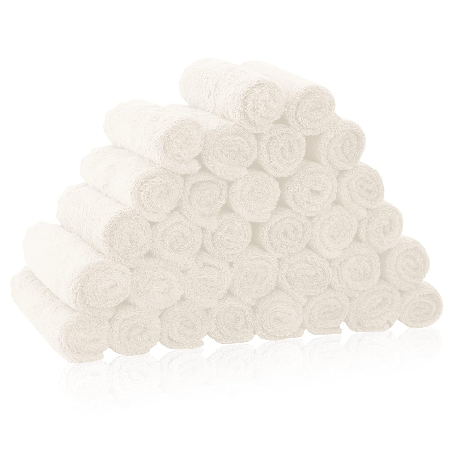 16 Pack Baby Washcloths - Luxury Multicolor Coral Fleece - Extra Absorbent and Soft Wash Clothes for Newborns, Infants and Toddlers - Suitable for Sensitive Skin and New Born - Baby Shower, 10x10 Inch