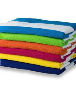 Copa Cabana 6- Piece 100 Cotton Beach Towel Multi Color - 30"x60"