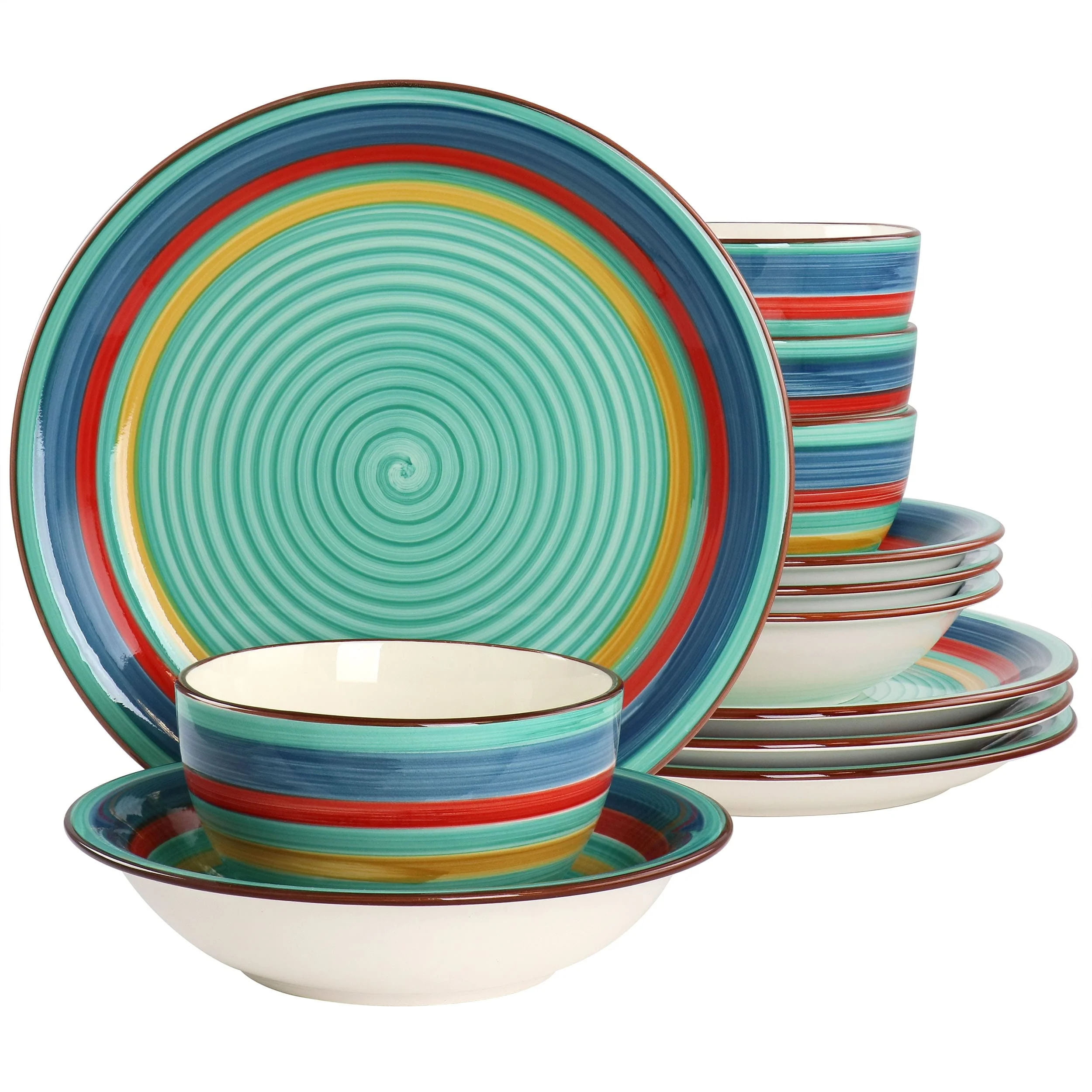12 Piece Stoneware Dinnerware Set