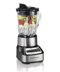 Daily Boutik 700-Watt Multi-Function Kitchen Countertop Blender with Glass Pitcher - 7" x 15" x 10"