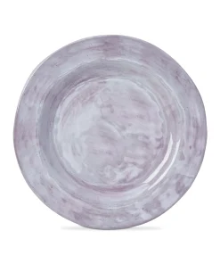 11 in. Merida Cracked Glazed Solid Melamine Plastic Dinnerware Plates Set of 4 Dishwasher Safe Indoor Outdoor Round Green