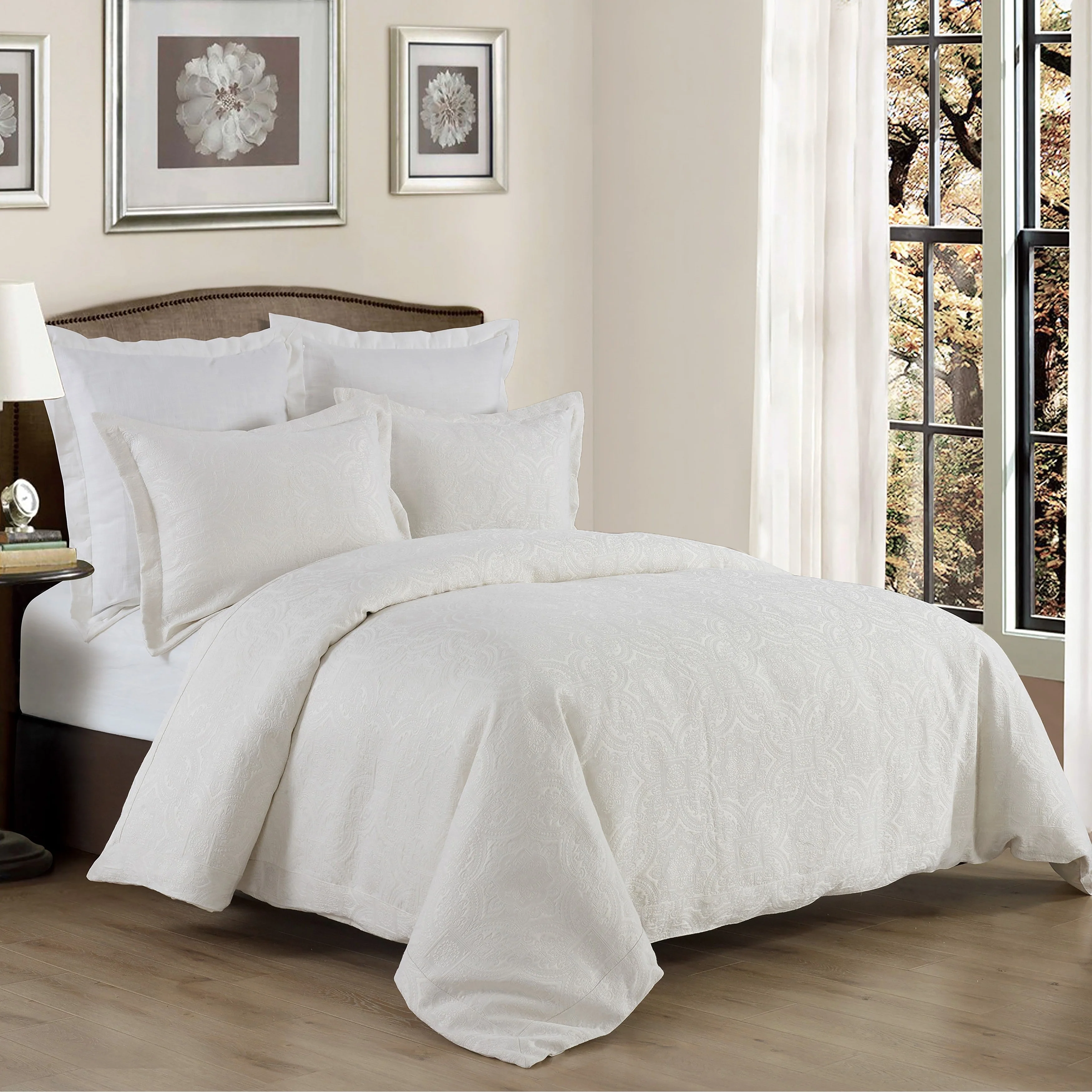 HiEnd Accents Matelassé Duvet Cover Set, 3PC