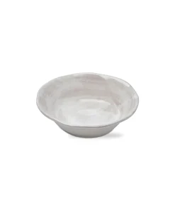 16 oz. 7 in. Merida Cracked Glazed Solid Melamine Plastic Dinnerware Bowls Set of 4 Dishwasher Safe Indoor Outdoor