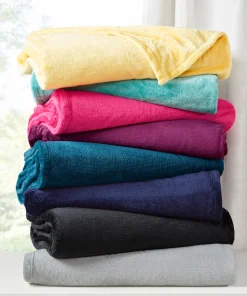 Intelligent Design Microlight Plush Oversized Blanket
