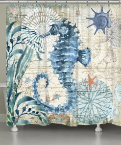 Bay Seahorse Shower Curtain