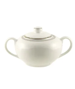 10 Strawberry Street Silver Line Covered Sugar