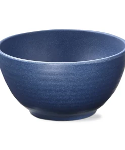 22 oz. 6 in. Blue Brooklyn Melamine Plastic Dinnerware Bowl Dishwasher Safe Indoor Outdoor