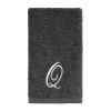 Avanti Linens Granite/Silver Script Monogram Fingertip Towel Letter Q - Fingertip Towel