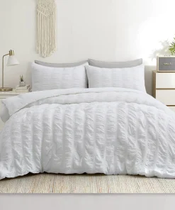 All Season Bubble Ruched Down Alternative Comforter Set