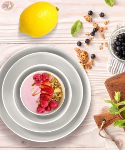 Basics 14 Piece Round Bowl Set in Porcelain