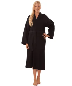 Lightweight Waffle Kimono Unisex Spa Robe