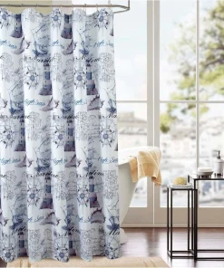Classic Maritime 70 x 72 in. Printed Shower Curtain