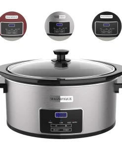 8-Quart Programmable Slow Cooker with Non-Stick Pot