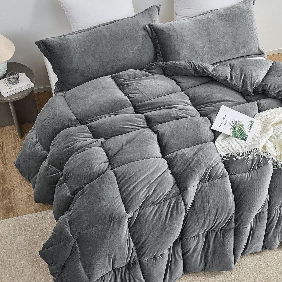 Fatter than Fat® - Coma Inducer® Oversized Comforter Set - Quiet Shade Gray