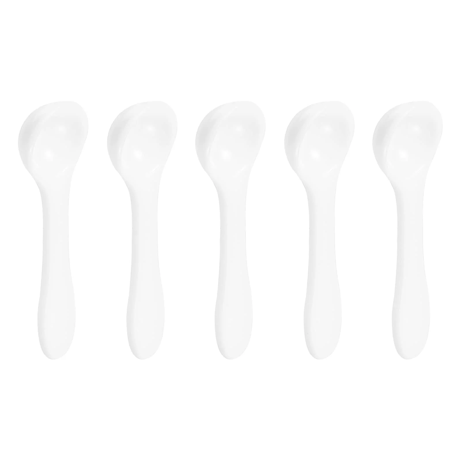 10Pcs 0.25g Teaspoon Micro Scoops Mini Measuring Spoons, White