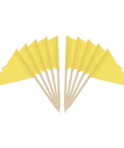 100 Pcs Flag Toothpicks Colored Cake Toppers Cocktail Markers