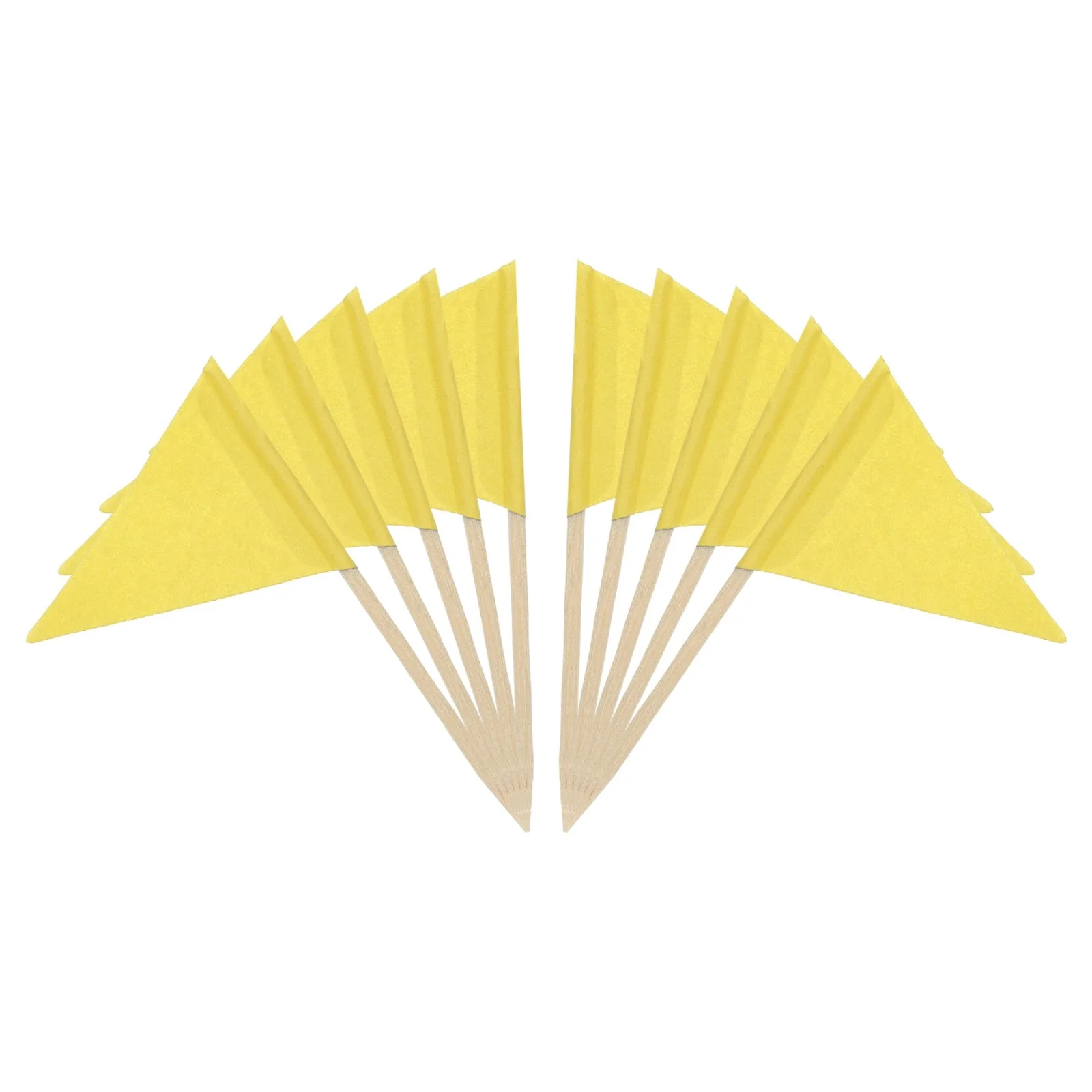 100 Pcs Flag Toothpicks Colored Cake Toppers Cocktail Markers