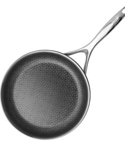 DiamondClad 7pc Hybrid Nonstick Stainless Steel Fry Pan Cookware Set