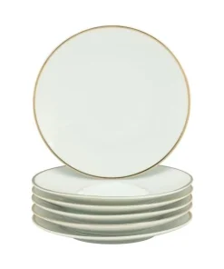10 Strawberry Street Coupe Gold Line Bread & Butter Plate, Set of 6