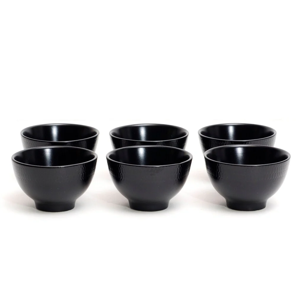 Black Rice Round Fruit Bowl 6" 6.5oz(Set of 6)