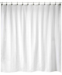 Izod Chadwick Plaid White Shower Curtain