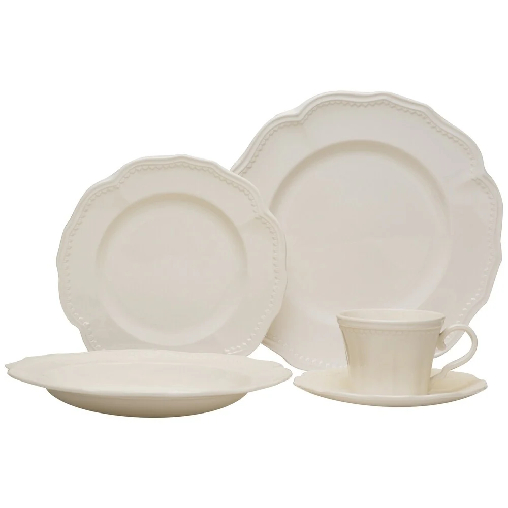 Christopher Knight Collection Cottage White 20Pc Place Setting