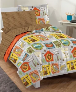 Dream Factory Campout Twin-size 5-piece Bed in a Bag with Sheet Set