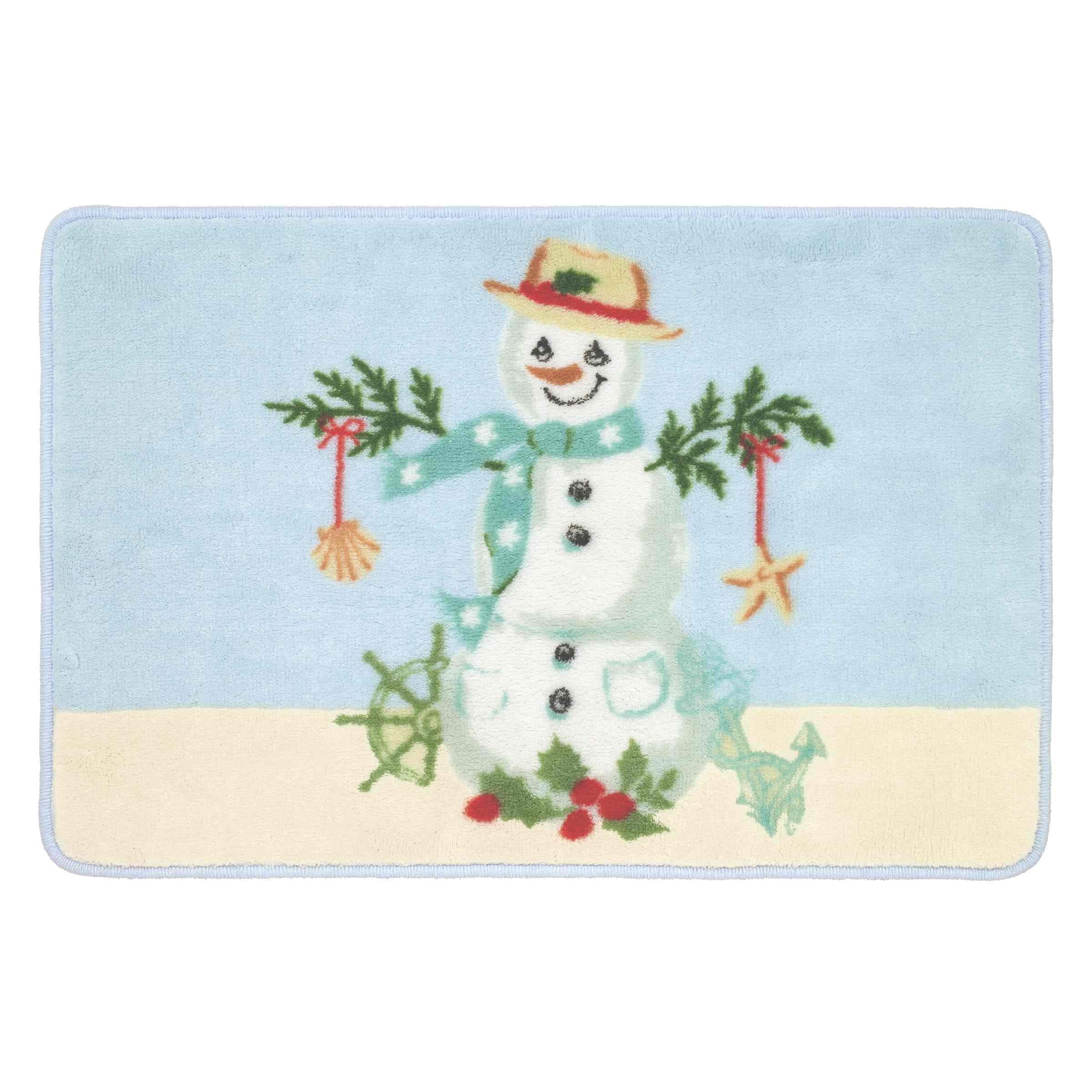Avanti Linens Coastal Snowman Rug